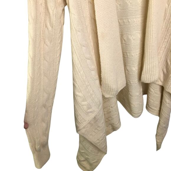 Vineyard Vines Cardigan Womens Size Small Cream Open Front Drape - Picture 6 of 7